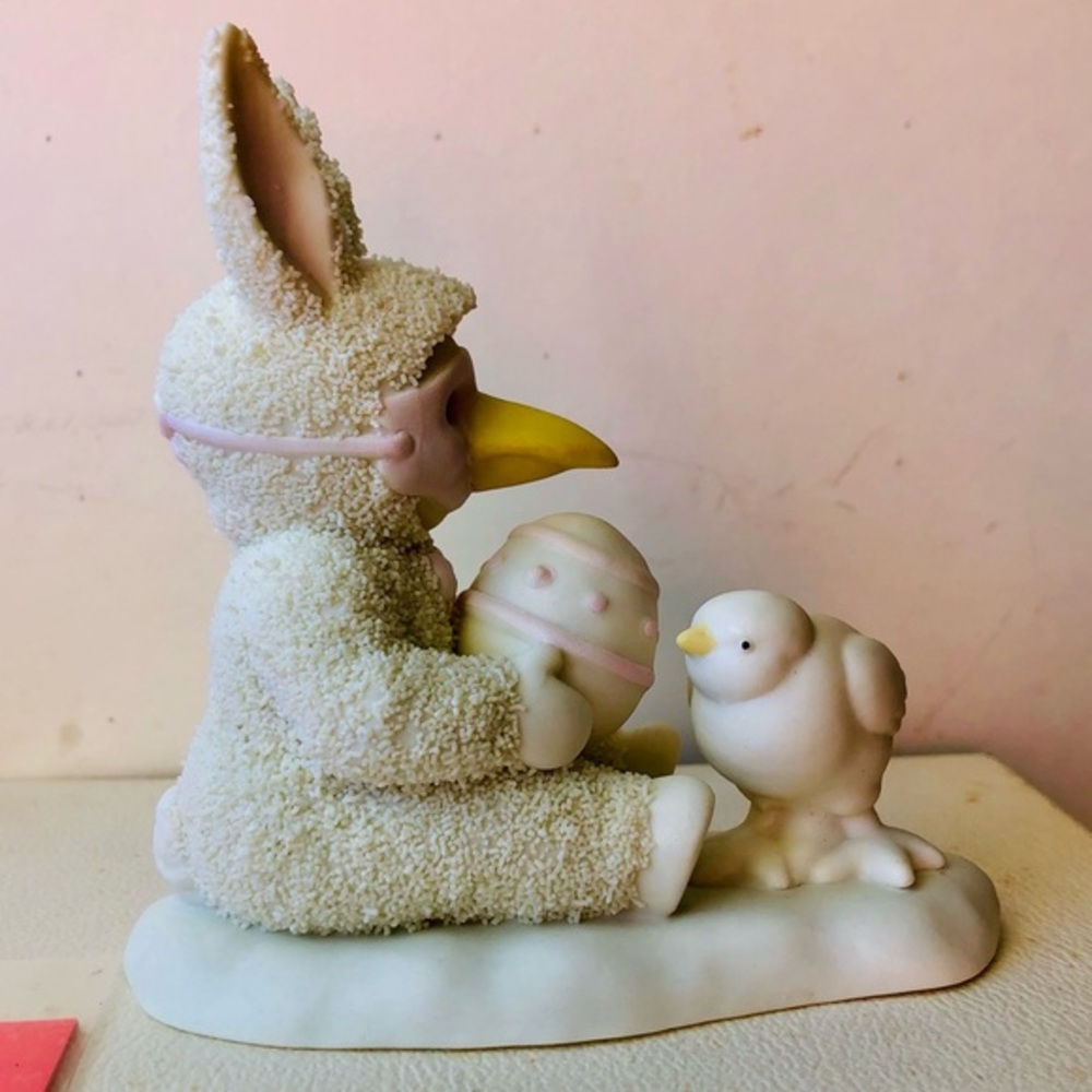 Dep 56 Snow-bunnies Are You My Mama Spring Easter Bunny Chick Snowbabies